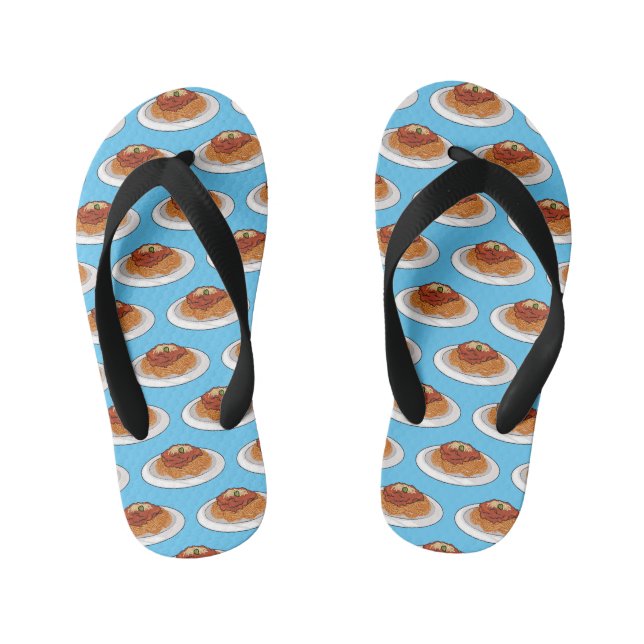 Tongs Enfants Illustration de Spaghetti (Semelle)