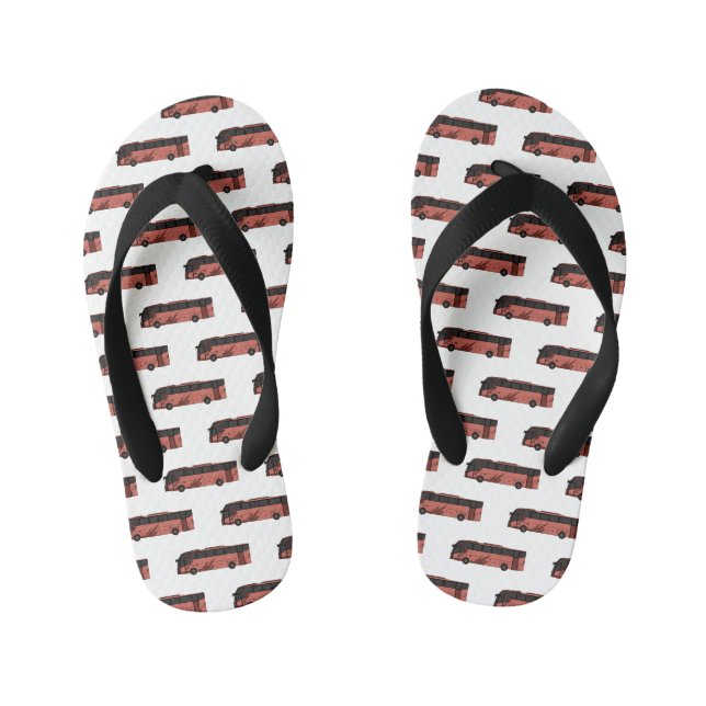 Tongs Enfants Illustration du bus (Semelle)