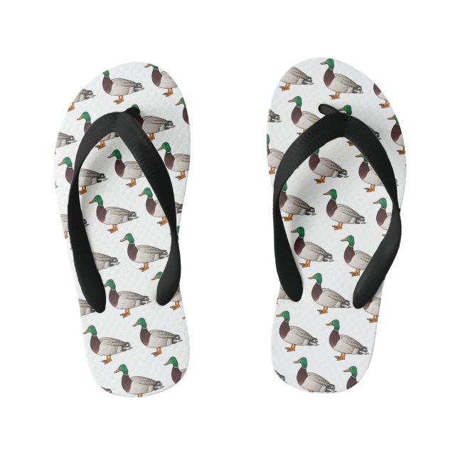 Tongs Enfants Illustration du canard de Majard (Semelle)