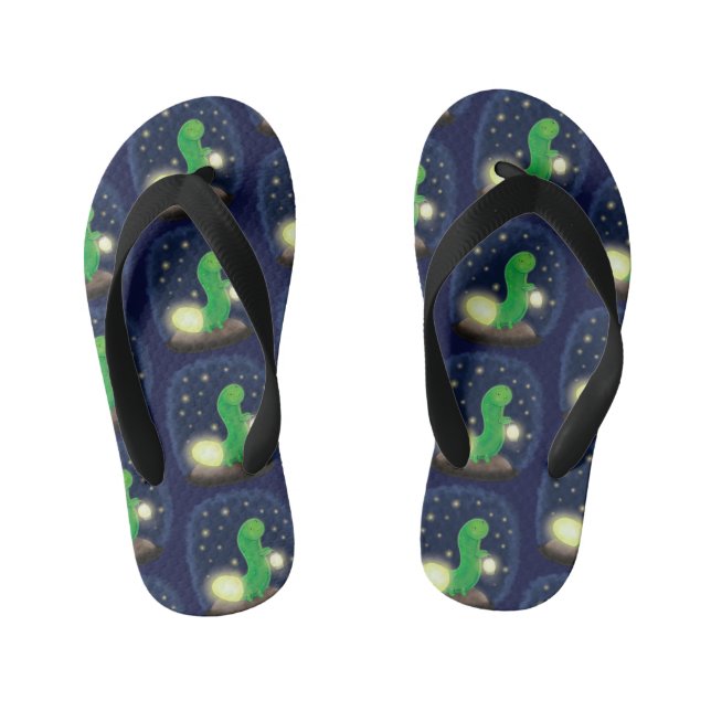 Tongs Enfants Illustration du ver vert mou (Semelle)