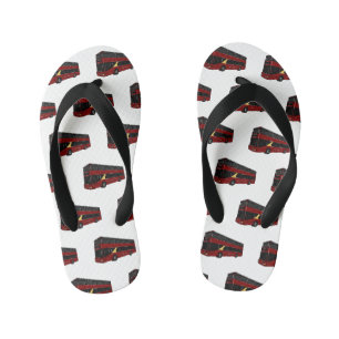 Tongs Enfants Illustration d'un bus à deux étages