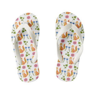 Tongs Enfants Joli modèle floral Pastel Foxy