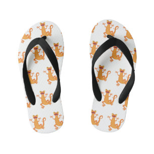 Tongs Enfants Joli triton orangé joyeux