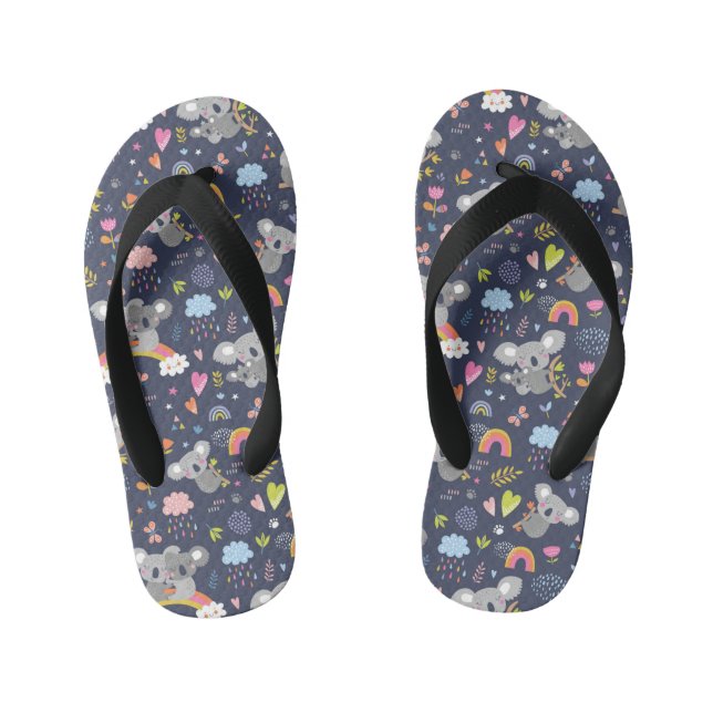 Tongs Enfants Koala Rainbow Love Motif (Semelle)