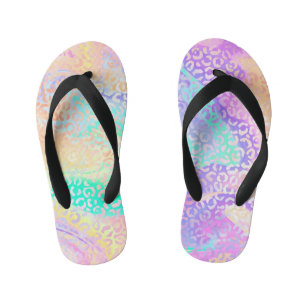 Tongs Enfants La série Léopard Iridescent Design 3