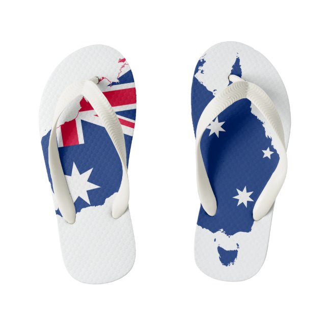 Tongs Enfants Les enfants d'Australie cartographient les choses (Semelle)