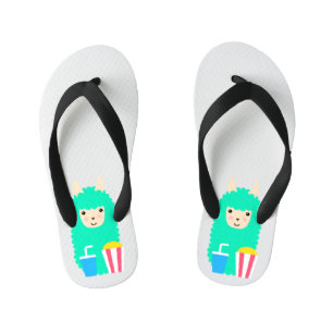 Tongs Enfants Llama Emoji