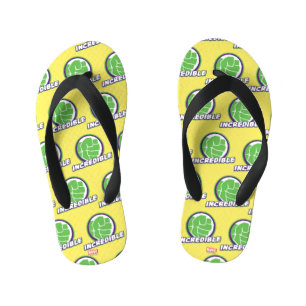 Tongs Enfants Logo d'Assemblage des Avengers Hulk Incroyable