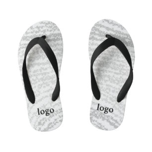 Tongs Enfants Logo personnalisé simple et élégant ici société