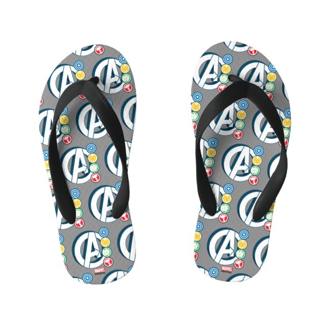 Tongs Enfants Logos de personnages des Avengers (Semelle)