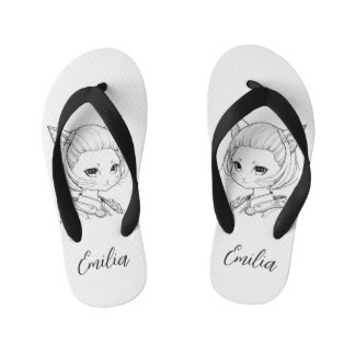 Tongs Enfants Manga catgirl