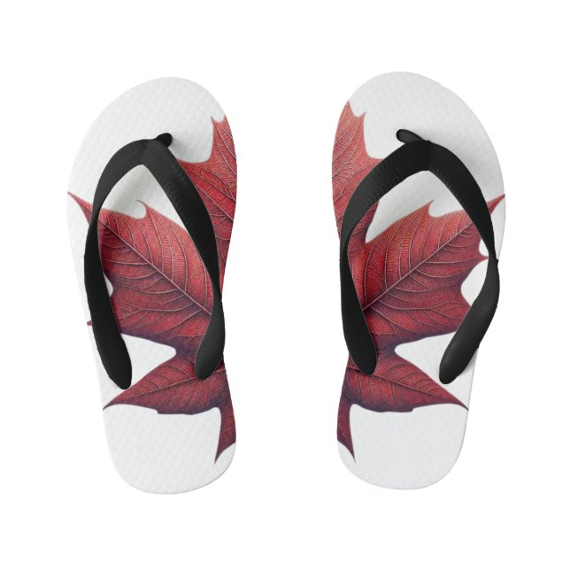 Tongs Enfants Maple Leaf Kids Flip Flops, apparel, affaire Cloth (Semelle)