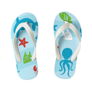 Tongs Enfants Mer bleue