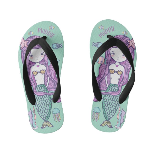 Tongs Enfants Mermaid Sea Life (Semelle)