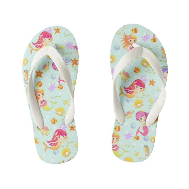 Tongs Enfants Mermaids bleu (Semelle)
