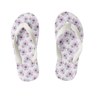 Tongs Enfants Modèle floral romantique