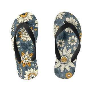 Tongs Enfants Modèle Floral vintage