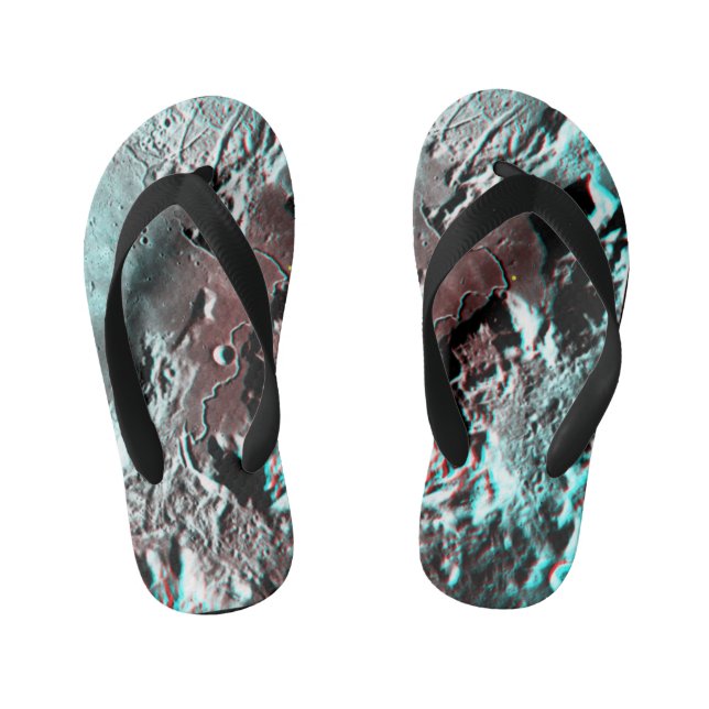 Tongs Enfants Moonscape Space Photo Anaglyph Hadley Channel (Semelle)