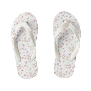 Tongs Enfants Motif à aquarelle rose doux