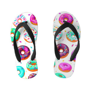 Tongs Enfants Motif beignets crème