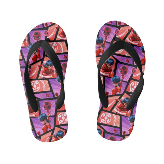 Tongs Enfants Motif Coccinelle & Tikki (Semelle)