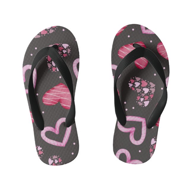 Tongs Enfants Motif de coeur 34 (Semelle)