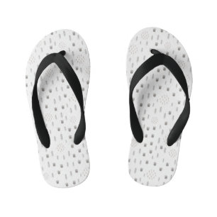 Tongs Enfants Motif de la piste animale du bois mûre
