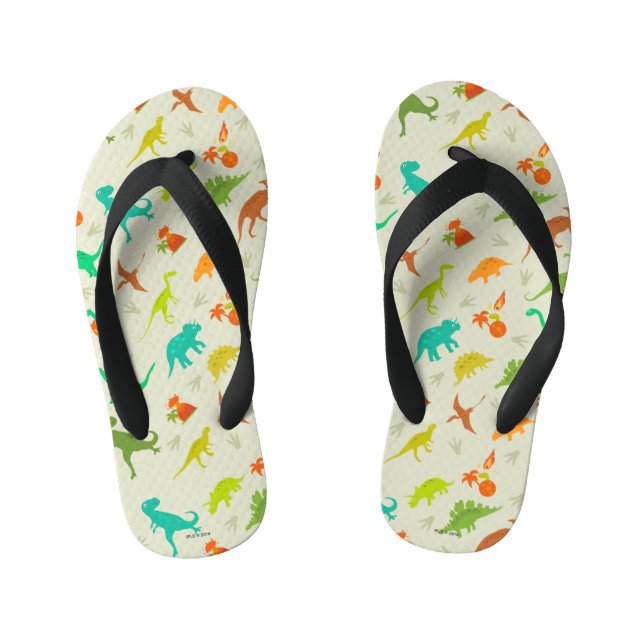Tongs Enfants Motif des dinosaures (Semelle)