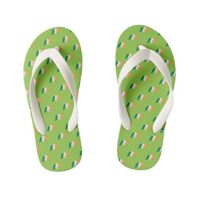 Tongs Enfants Motif du drapeau irlandais (Semelle)