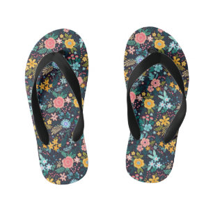 Tongs Enfants Motif floral coloré