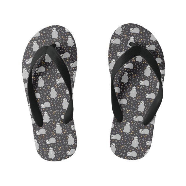 Tongs Enfants Motif Tropical Baby Sloth (Semelle)