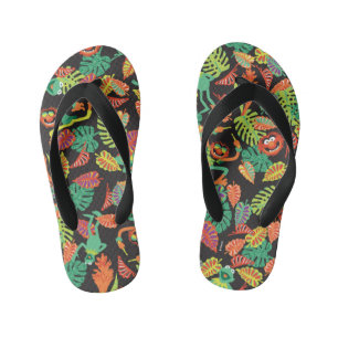 Tongs Enfants Muppets  Kermit et Motif animal tropicaux