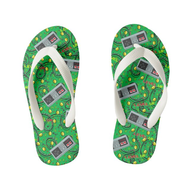 Tongs Enfants Nostalgie du jeu vidéo vert (Semelle)
