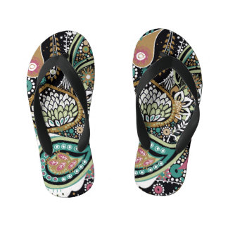 Tongs Enfants Paisley asiatique : design moderne et sans soudure