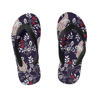 Tongs Enfants Paisley indien traditionnel, motif sans soudure.