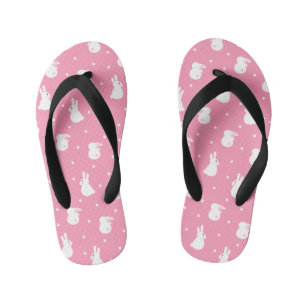 Tongs Enfants Patters de Cute Rabbit Polka