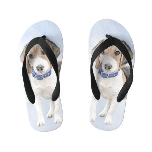 Tongs Enfants Peinture beagle - Cute Original Chien Art