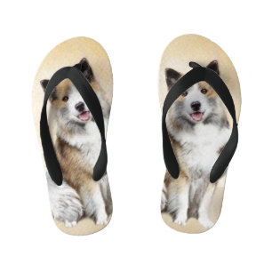 Tongs Enfants Peinture islandaise pour chien de mer - Art origin