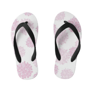 Tongs Enfants pétale rose co botanique floral