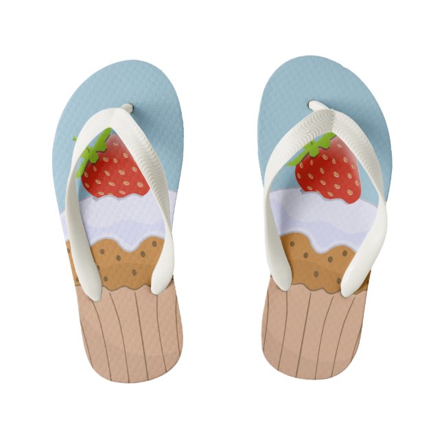 Tongs Enfants Petit pain mignon de fraise (Semelle)