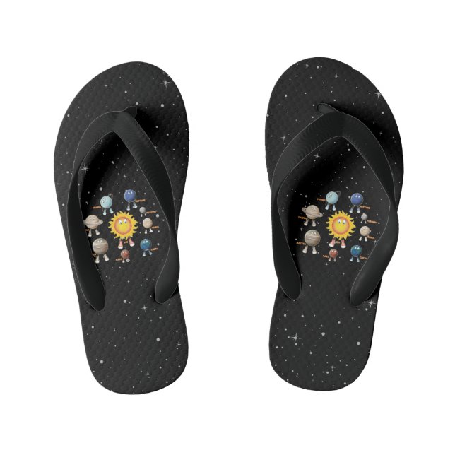 Tongs Enfants Planètes et système solaire (Semelle)