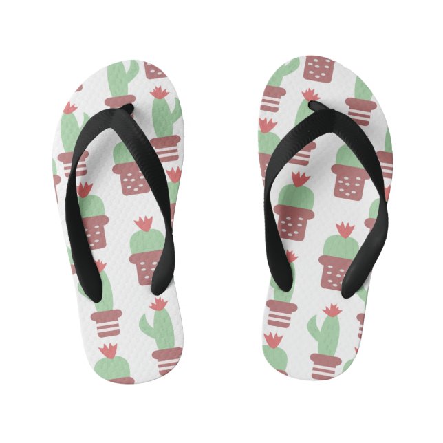 Tongs Enfants Plantes de cactus mignonnes en pot (Semelle)