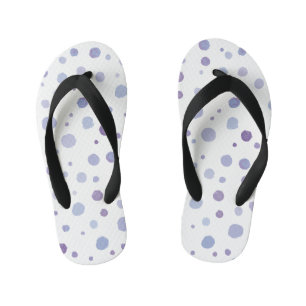 Tongs Enfants pois peint à la main