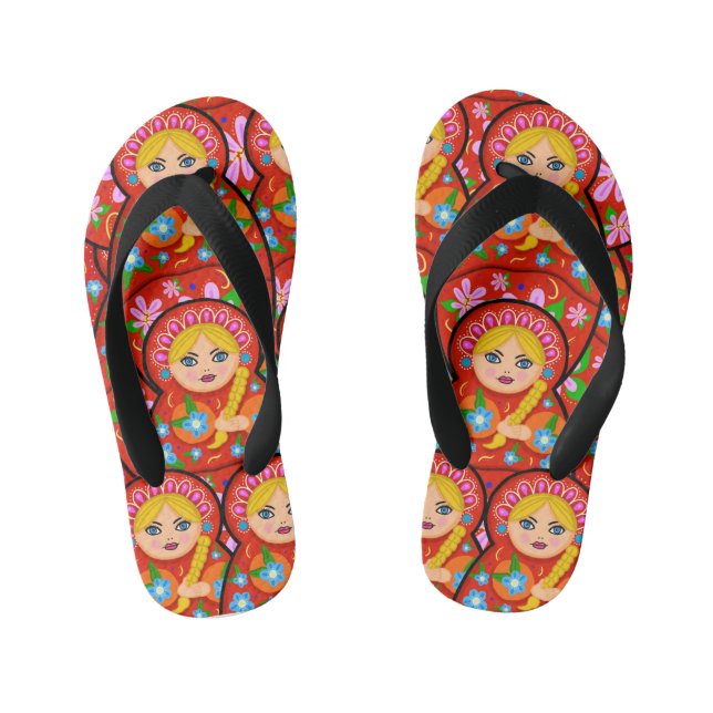 Tongs Enfants Poupée de nidification russe - Matryoshka (Semelle)