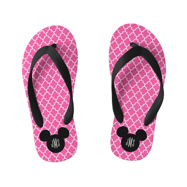 Tongs Enfants Quatrefoil personnalisé Mickey Head Silhouette (Semelle)