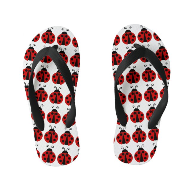 Tongs Enfants Red Lady Bugs (Semelle)
