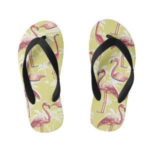 Tongs Enfants Retourner Flamant rose