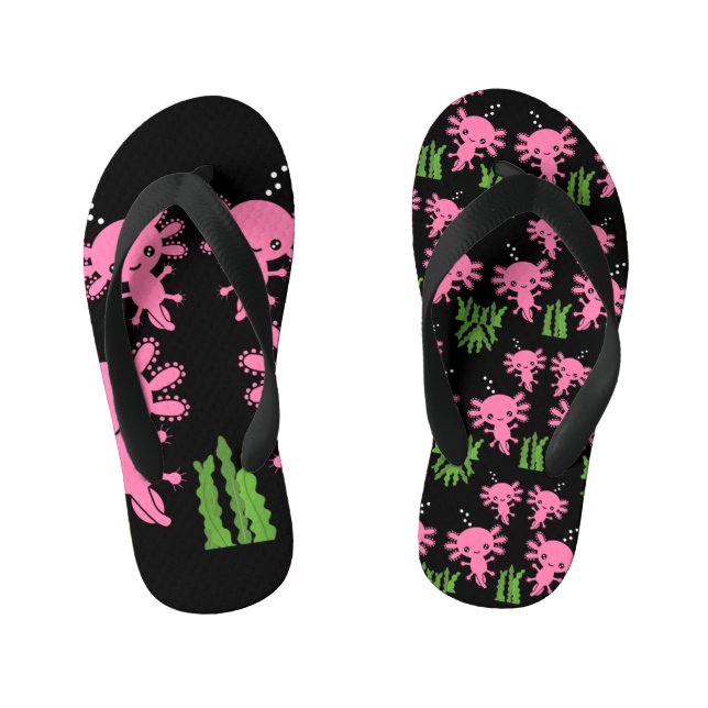 Tongs Enfants Salamandre axolotl exotique  (Semelle)