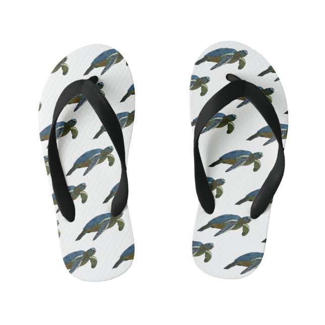 Tongs Enfants Sea turtle cartoon (Semelle)