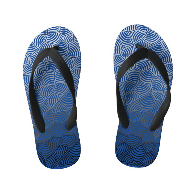 Tongs Enfants Shell motif.04.w DBlue BG (Semelle)